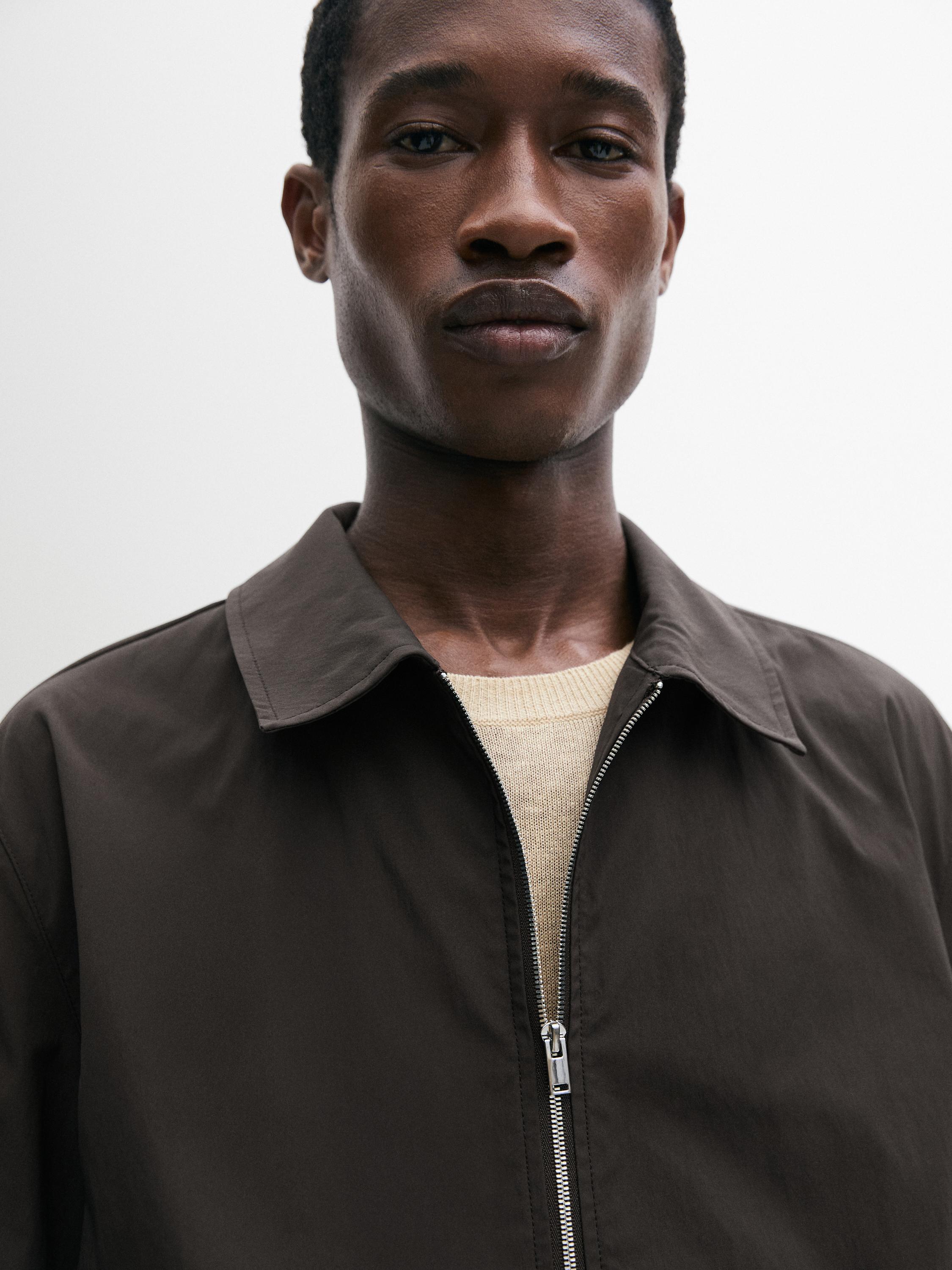 Blouson court total look