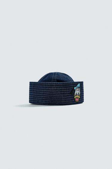 Zara 唐老鴨貼布丹寧布帽子 HARRY LAMBERT FOR ZARA X DISNEY - 藍色