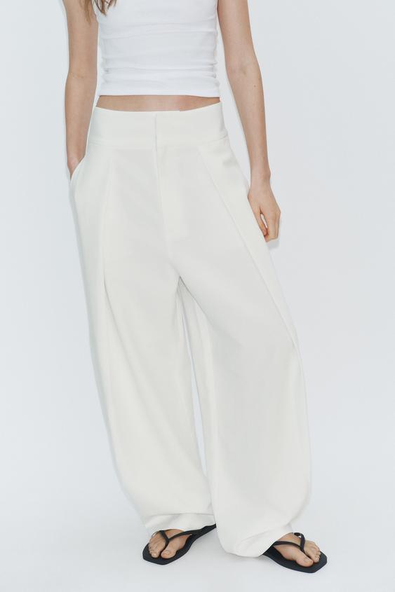 Pantalon globo con pliegues