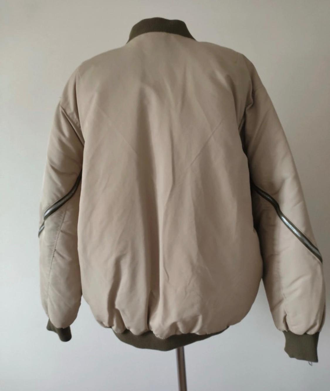 OVERSIZE NYLON BOMBER JACKET - Image 2