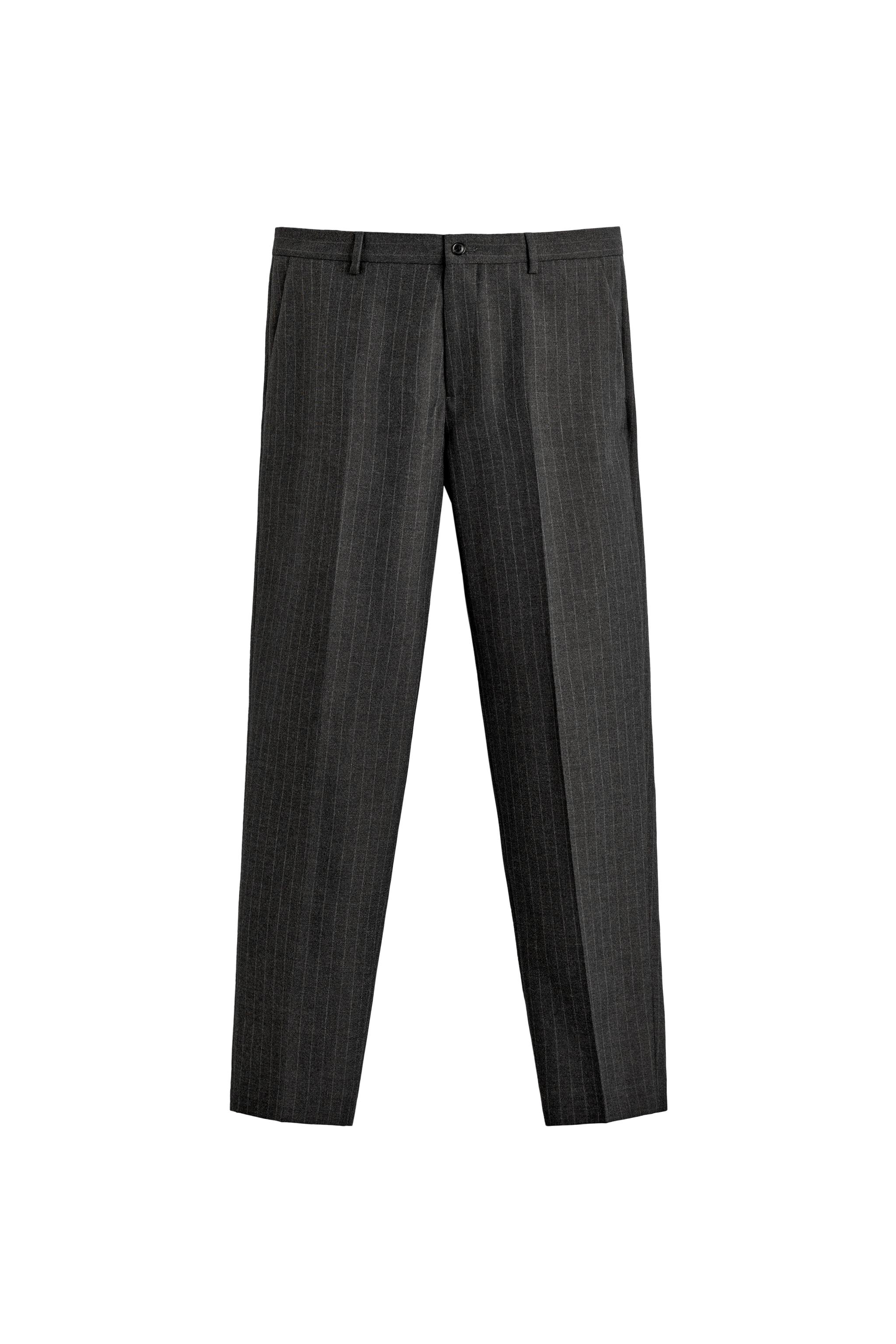 PINSTRIPE SUIT TROUSERS