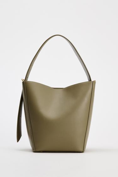 BOLSO SACA - Verde de Zara