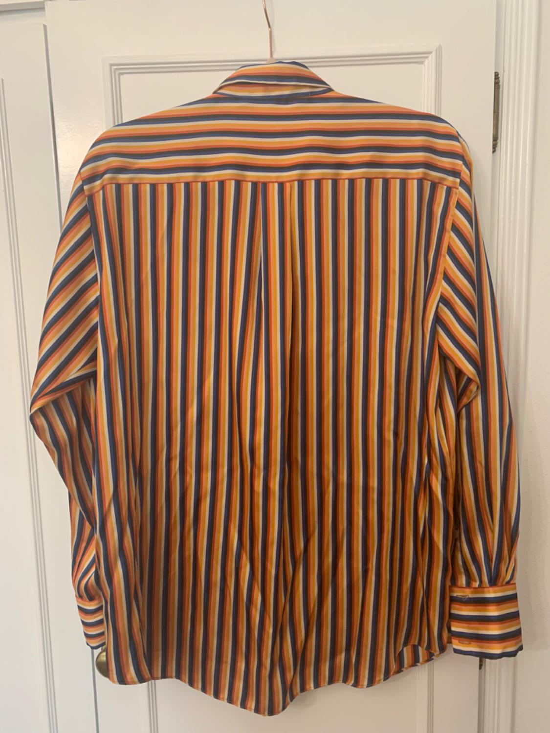 STRIPED SATIN SHIRT - Image 3