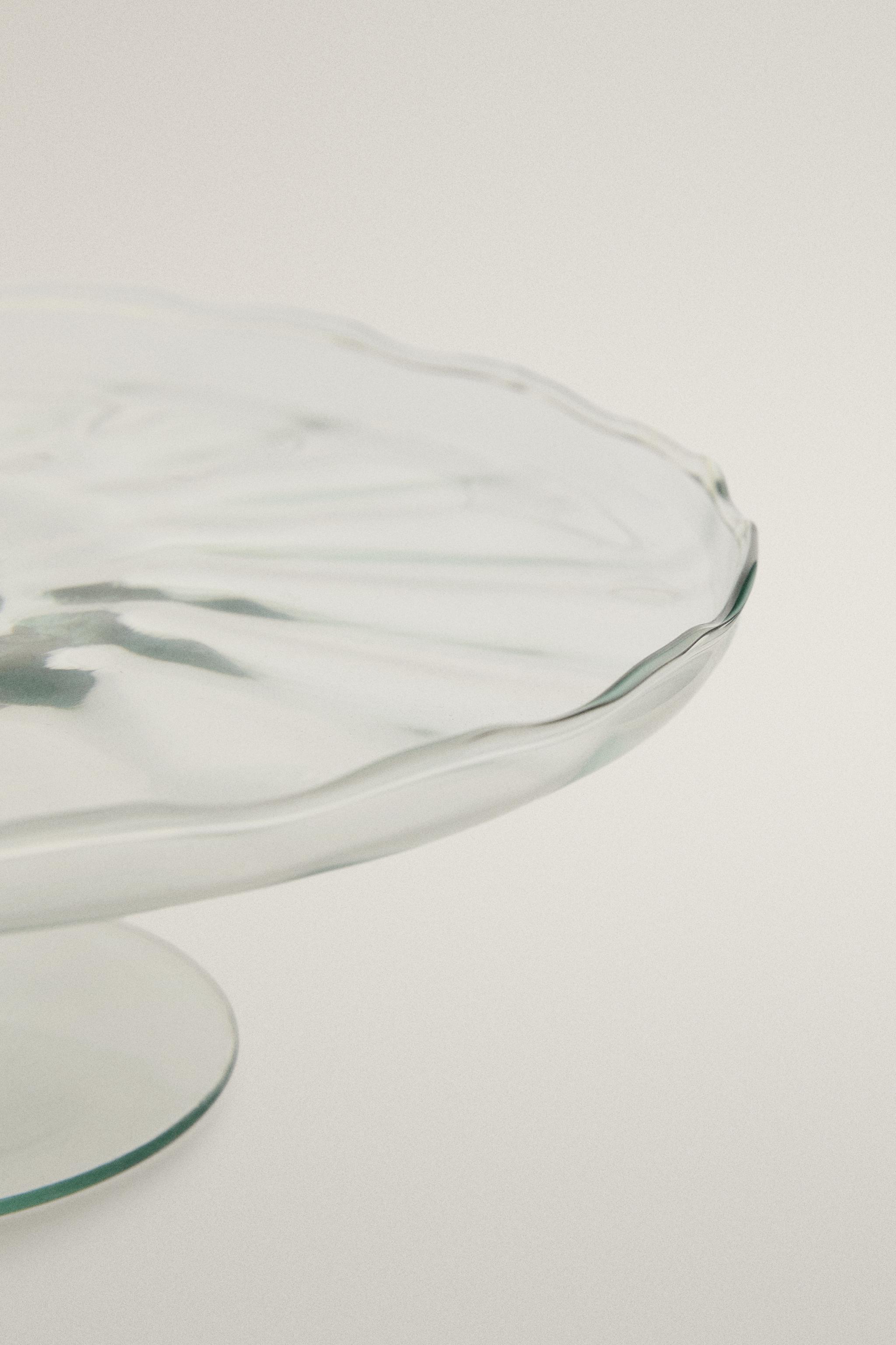 PLAT À GÂTEAU EN VERRE