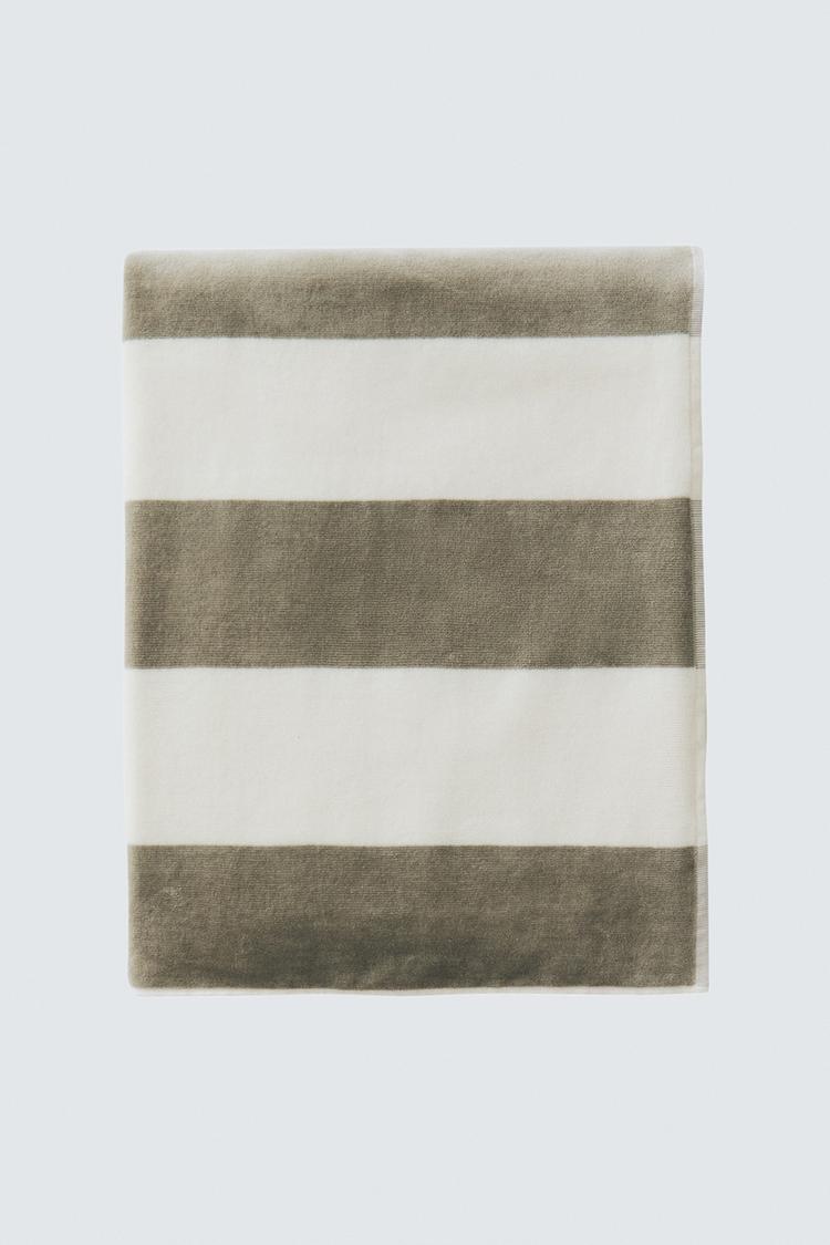 ZARA STRIPED BEACH TOWEL