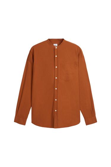 SOFT STAND-UP COLLAR SHIRT