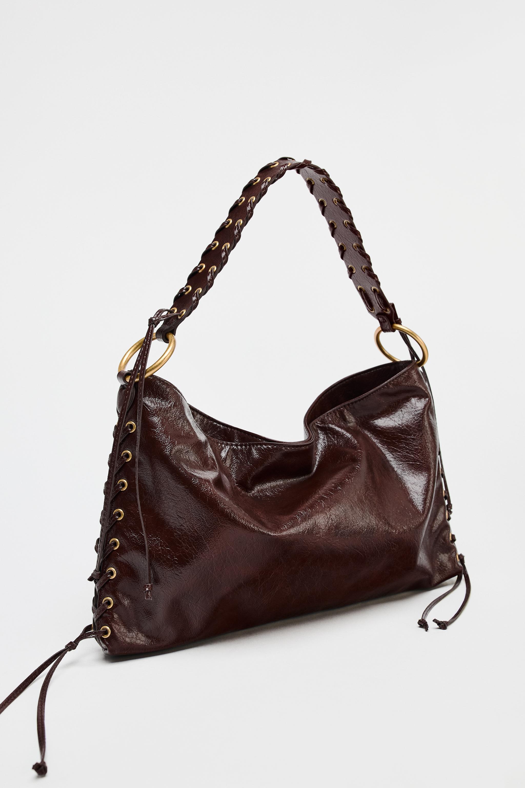 EYELET SHOULDER BAG - Chocolate | ZARA United States