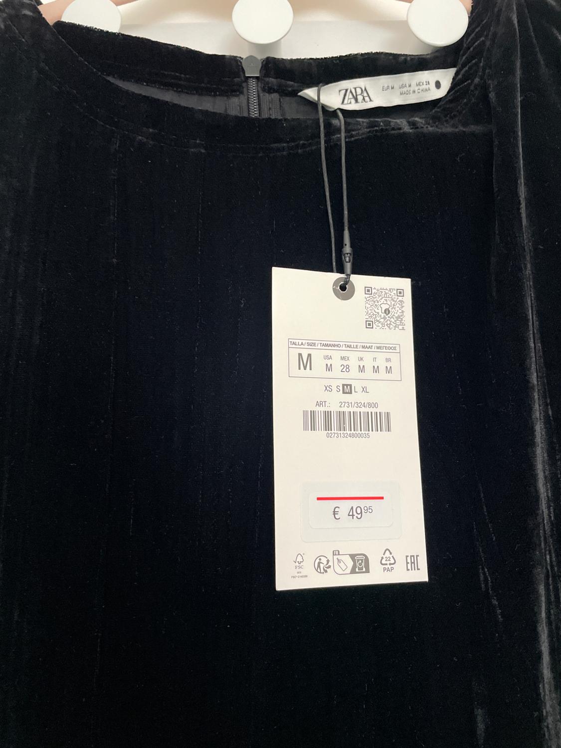 ZW COLLECTION CREASED VELVET DRESS - Image 2