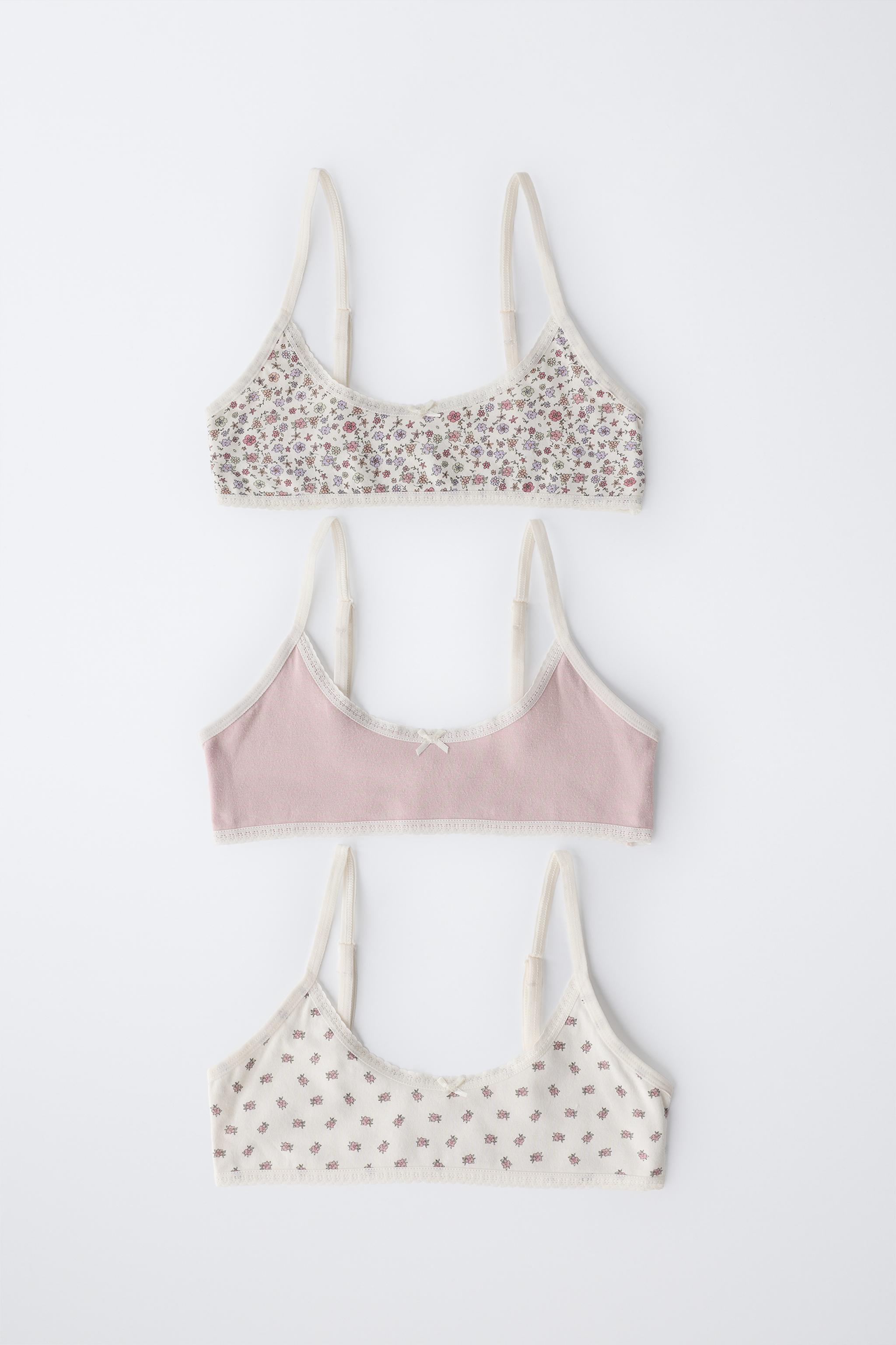 9-14 YEARS/ THREE-PACK FLORAL TOPS - Pink | ZARA Canada