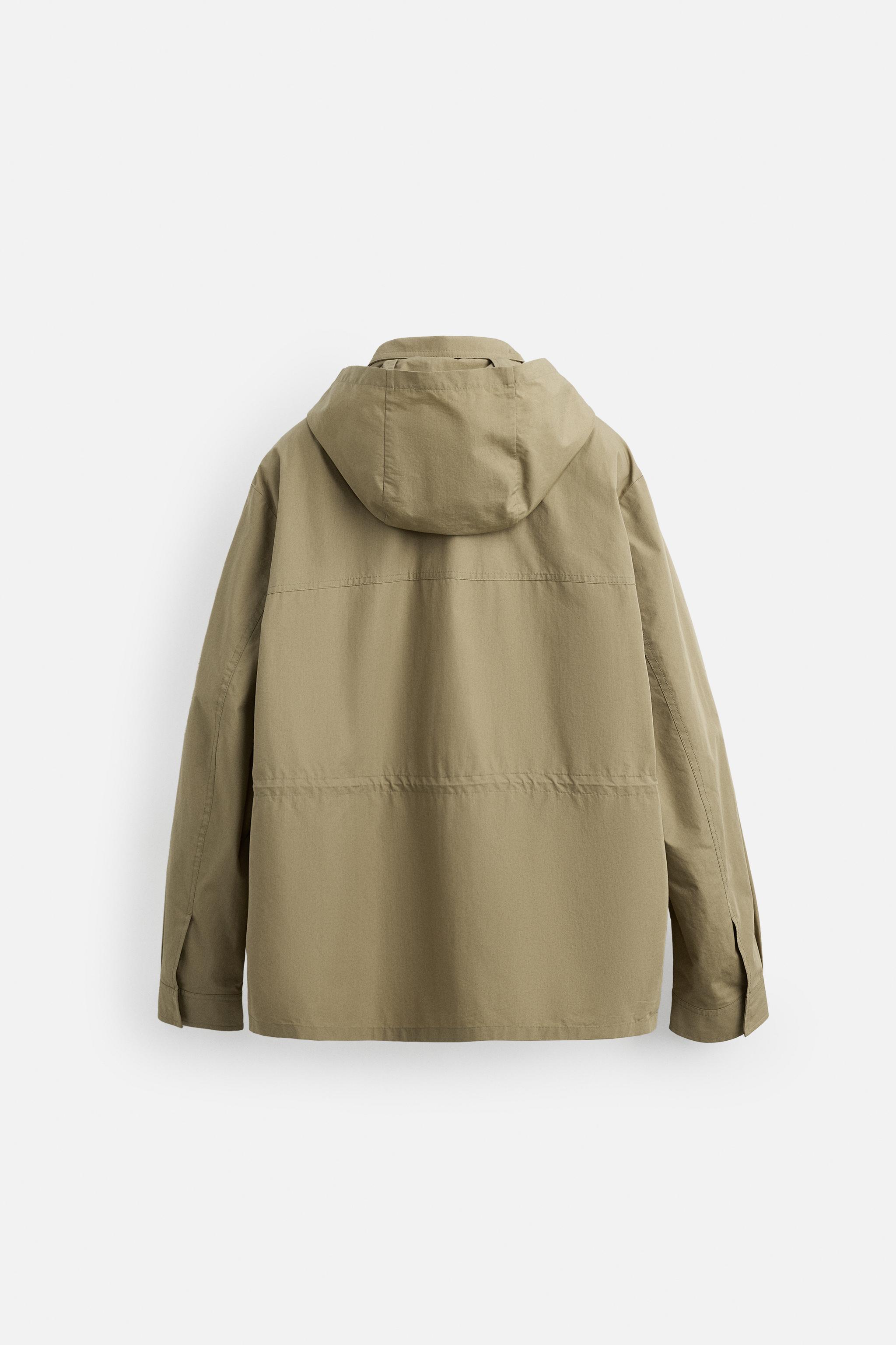 ポケット付きテクニカルパーカ - ゴールデンブラウン | ZARA