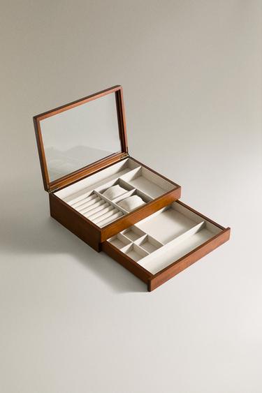 MEDIUM WOODEN JEWELLERY BOX - Brown by Zara - Image 1