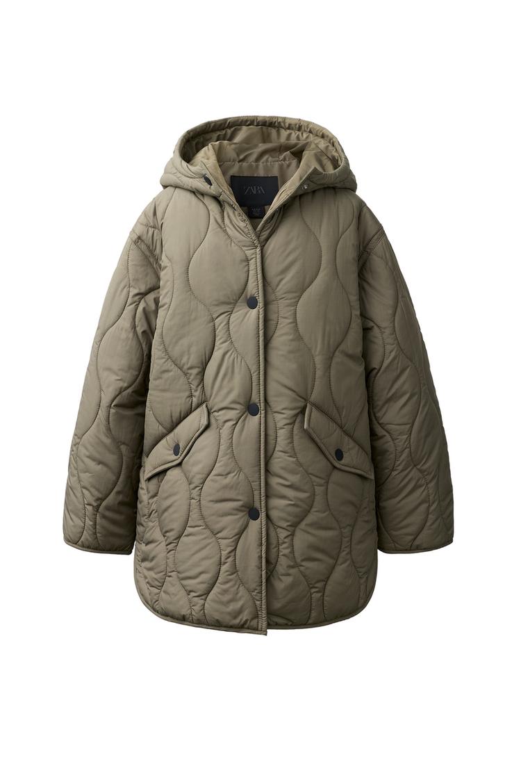 Cazadora acolchada capucha water repellent