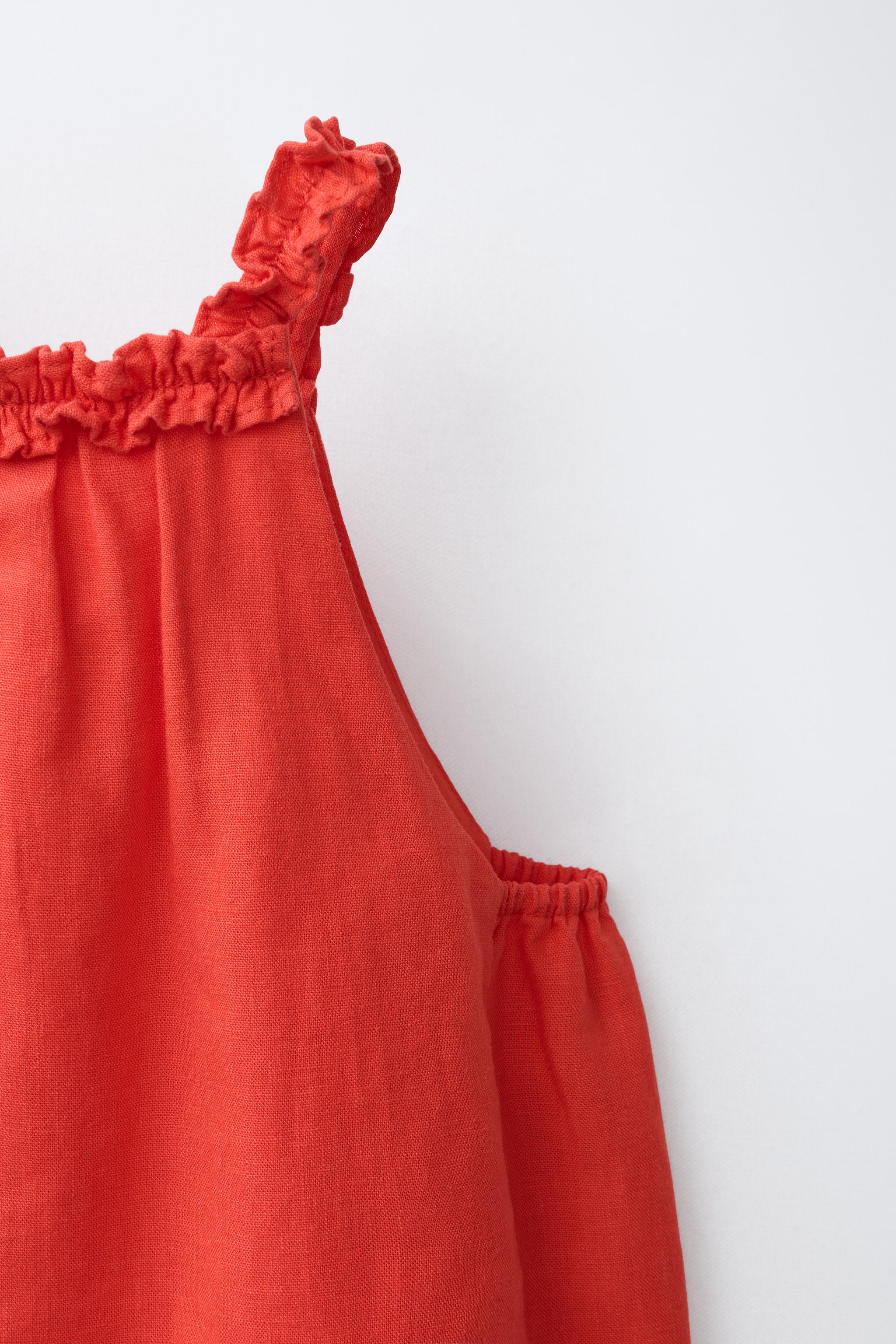 TOP HALTER AVEC LIN