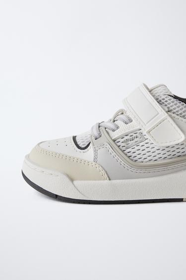 BASKETS MONTANTES SPORTIVES MULTIPIÈCES - Blanc de Zara - Image 4