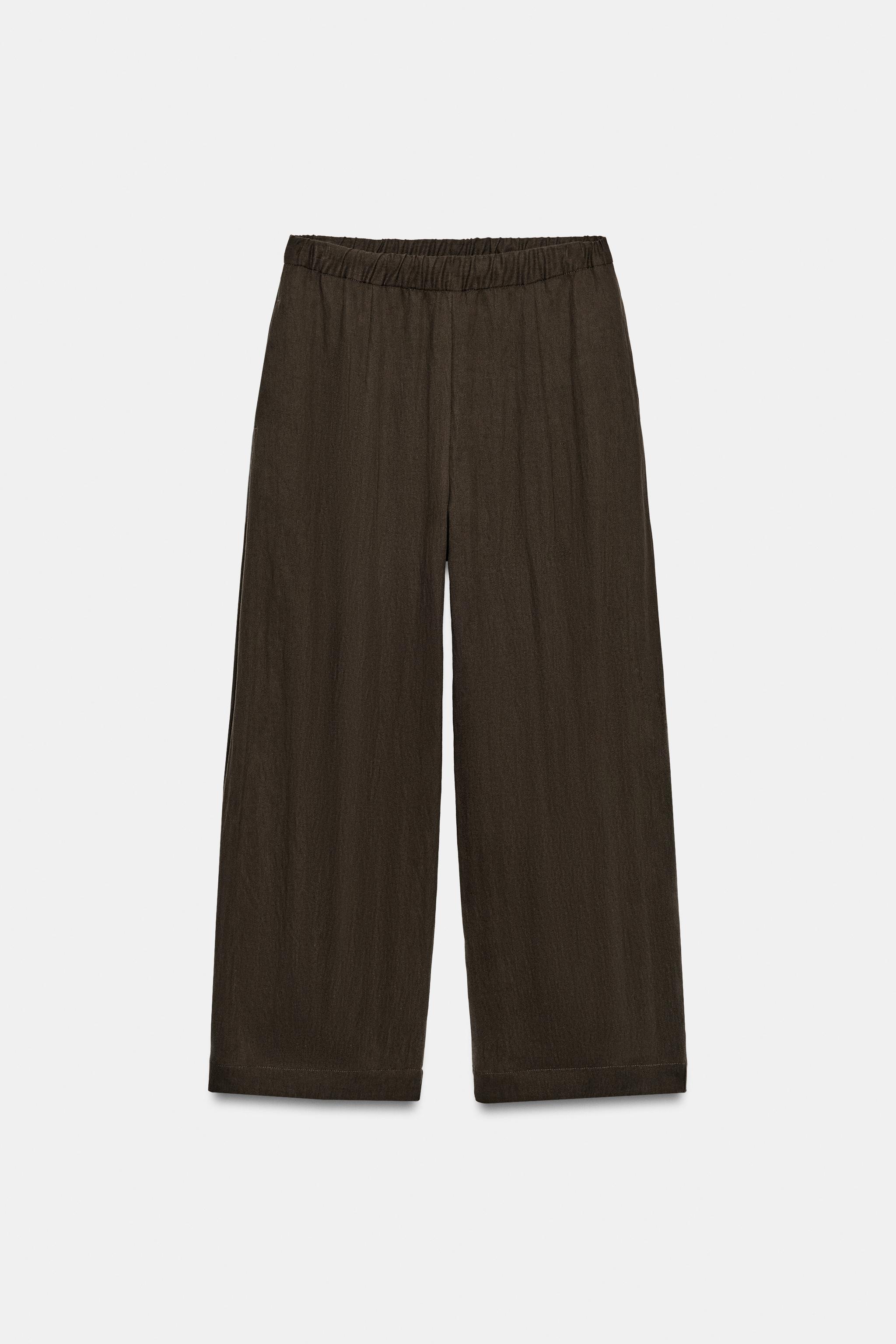 Zara ZW COLLECTION BARREL PANTOLON görsel 6