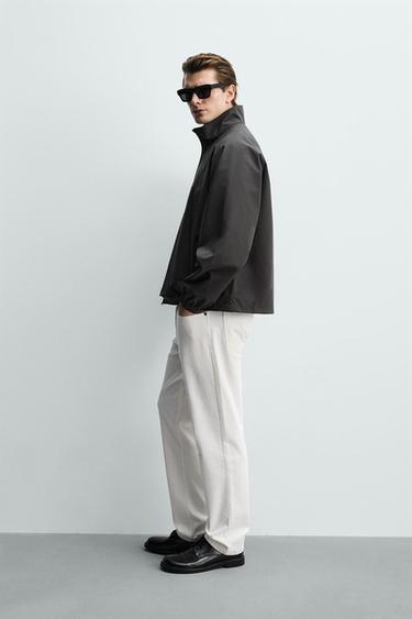 LIGHTWEIGHT WATER-REPELLENT TECHNICAL JACKET - Taupe grey by Zara - Image 3