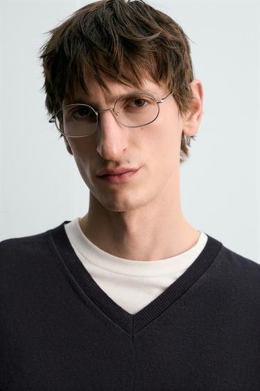 PULL LÉGER COTON ET LIN - Bleu marine de Zara - Image 5