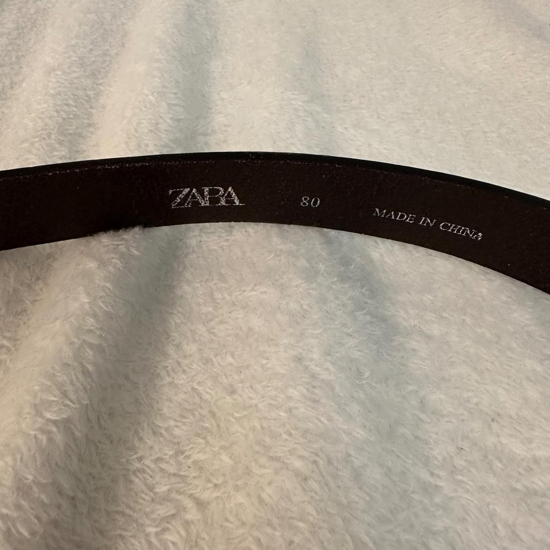 100% LEATHER MULTIPOSITION BUCKLE BELT - Image 3