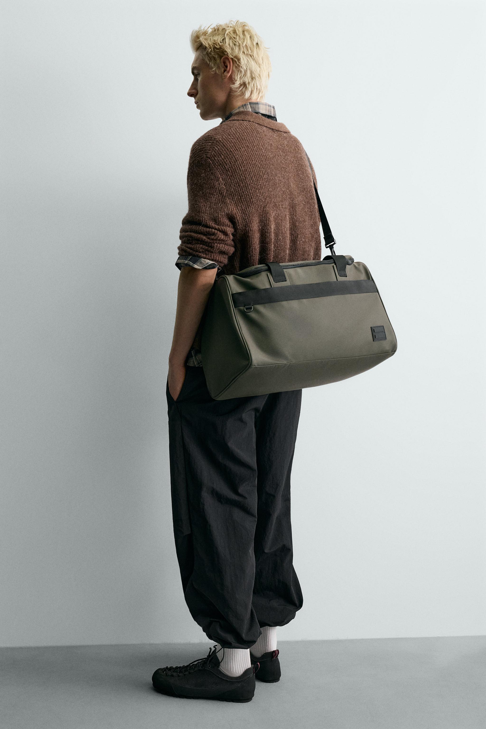 ラバーフィニッシュトラベルバッグ - カーキ | ZARA Japan / 日本