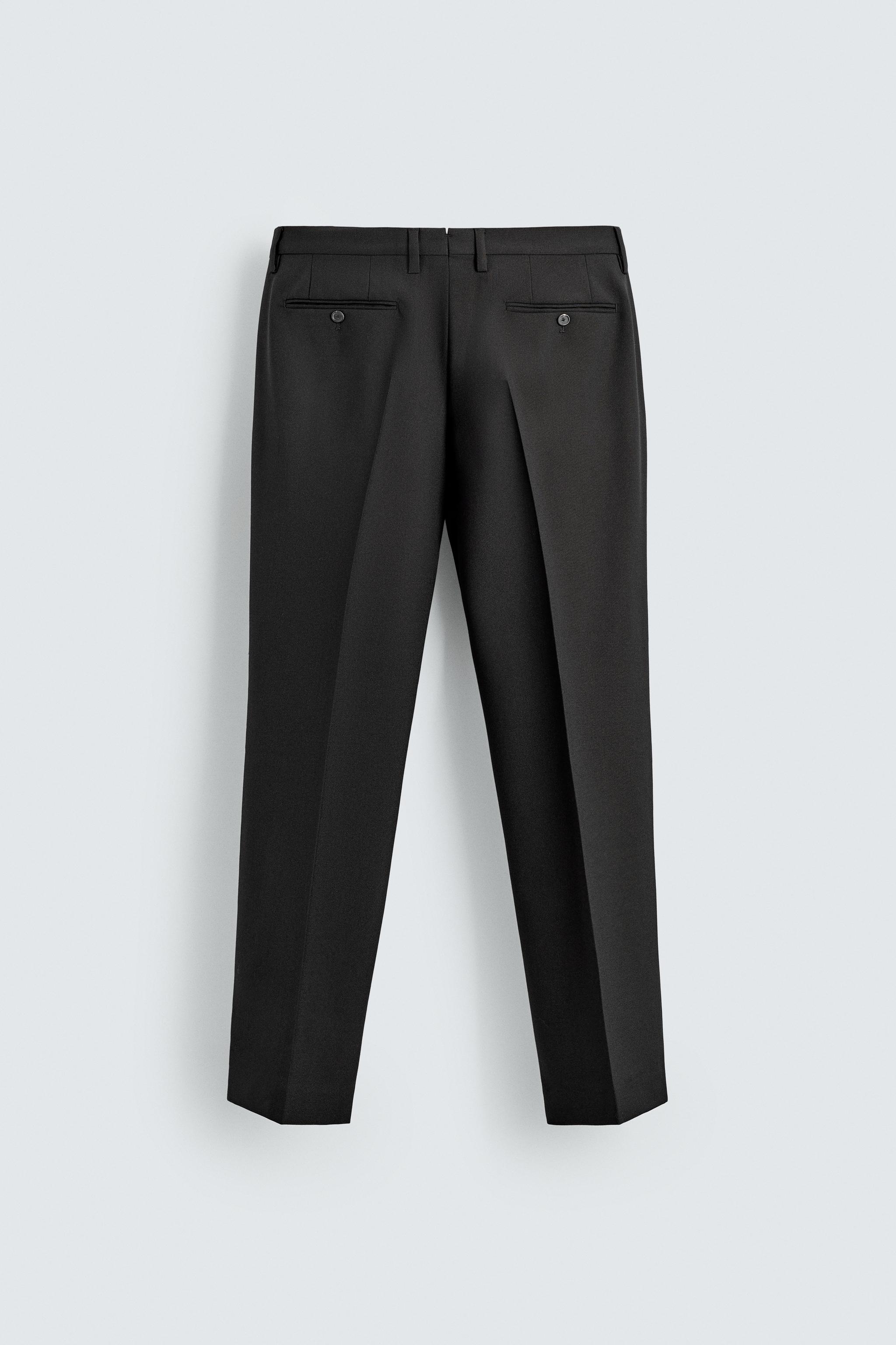 100% WOOL SUIT PANTS