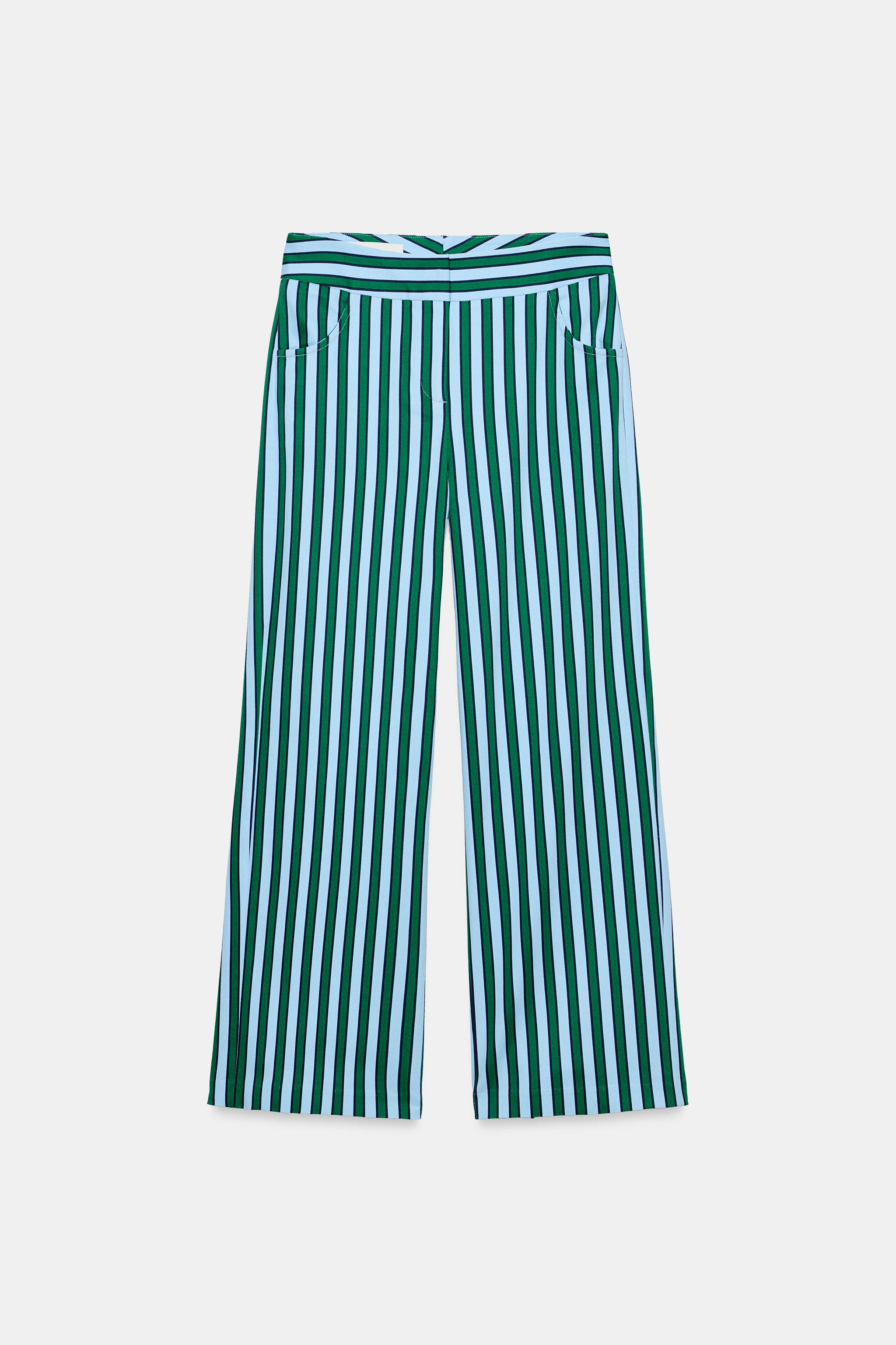 STRIPED CULOTTE PANTS