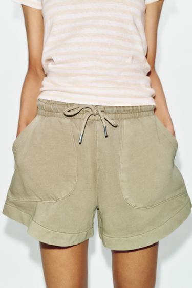 BERMUDA EFFET DÉLAVÉ - Vison de Zara - Image 2