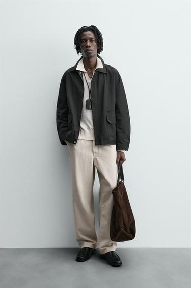RELAXED FIT JACKET WITH POCKETS - Black by Zara - Image 0