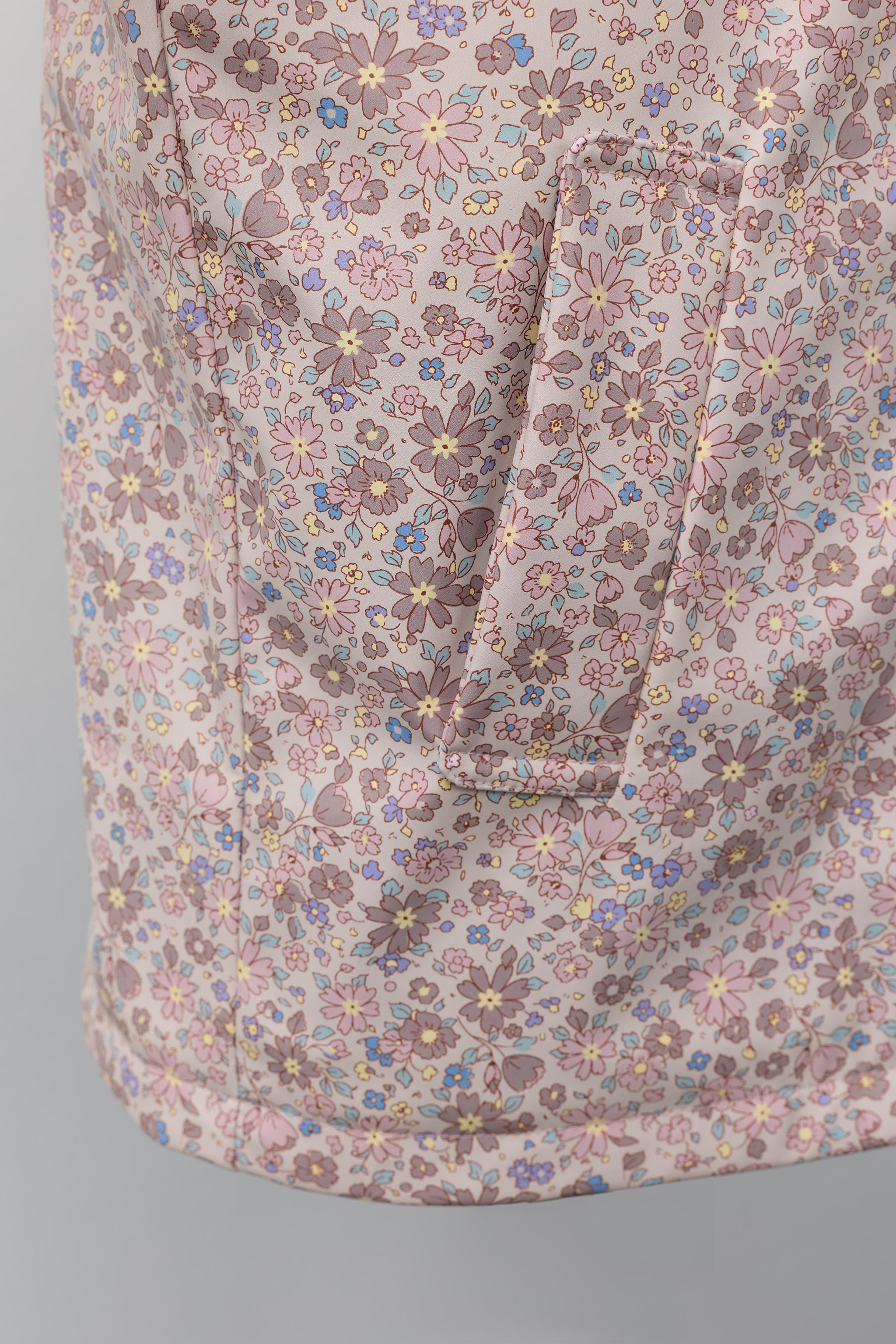 Детские куртки Zara WATER-REPELLENT RUBBERIZED FLORAL RAINCOAT — фото 7