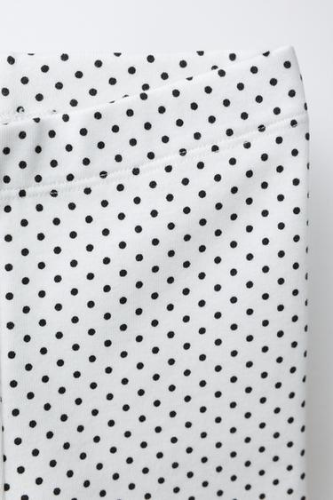 MINNIE MOUSE © DISNEY POLKA DOT T-SHIRT AND CYCLING LEGGINGS SET - Black / White by Zara - Image 3