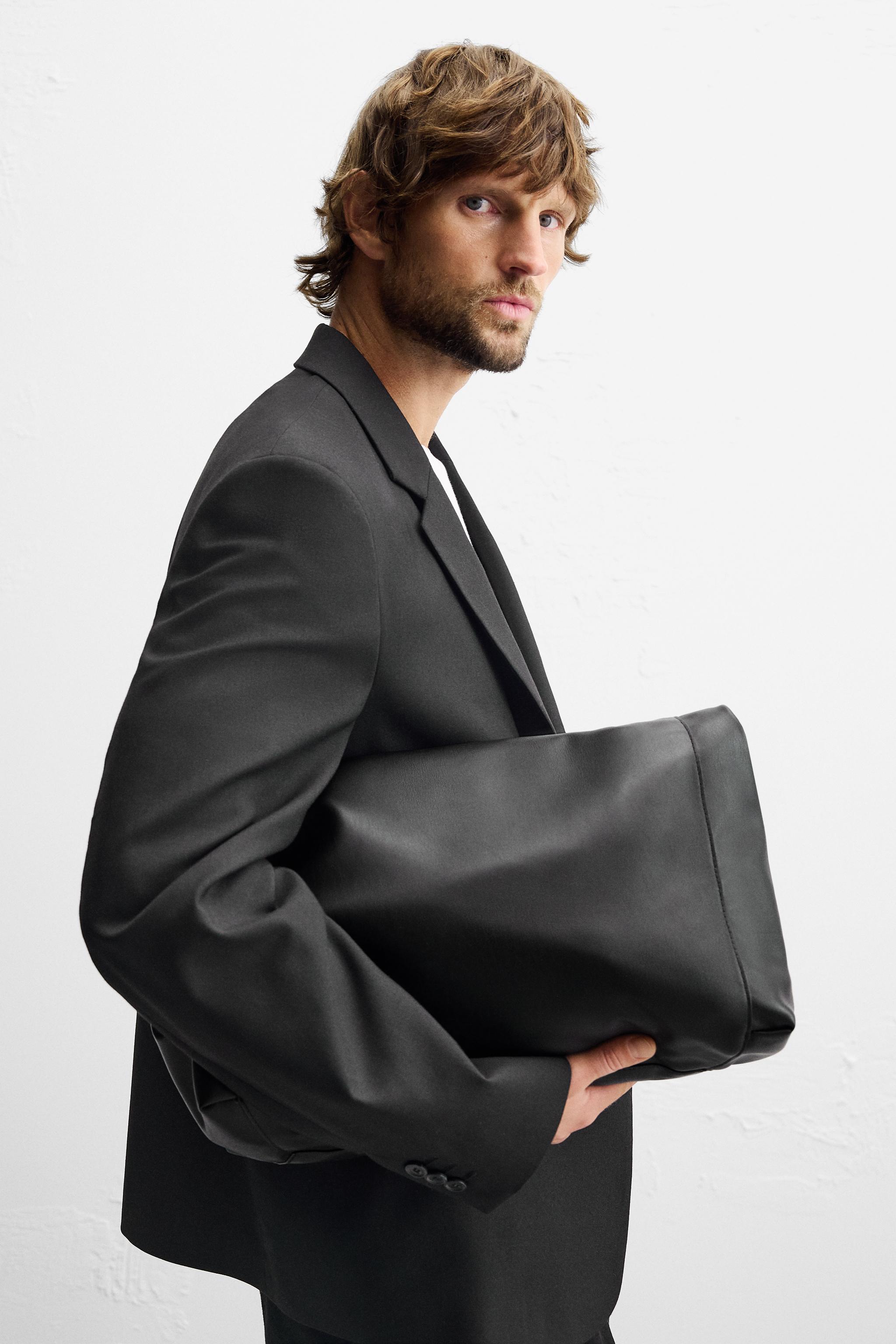 Mens clutch bag zara sale