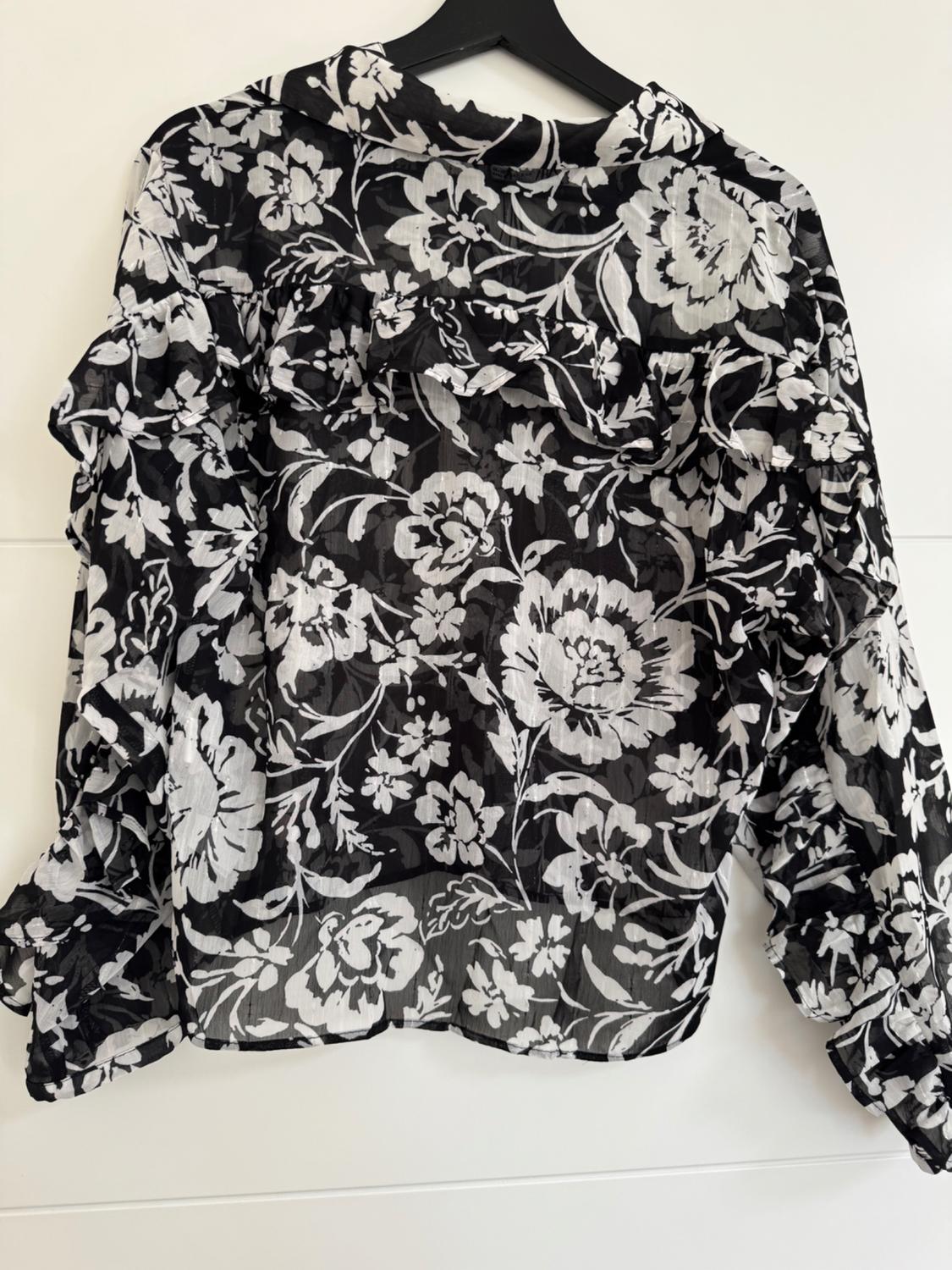 PRINTED RUFFLED SHIRT - Image 5