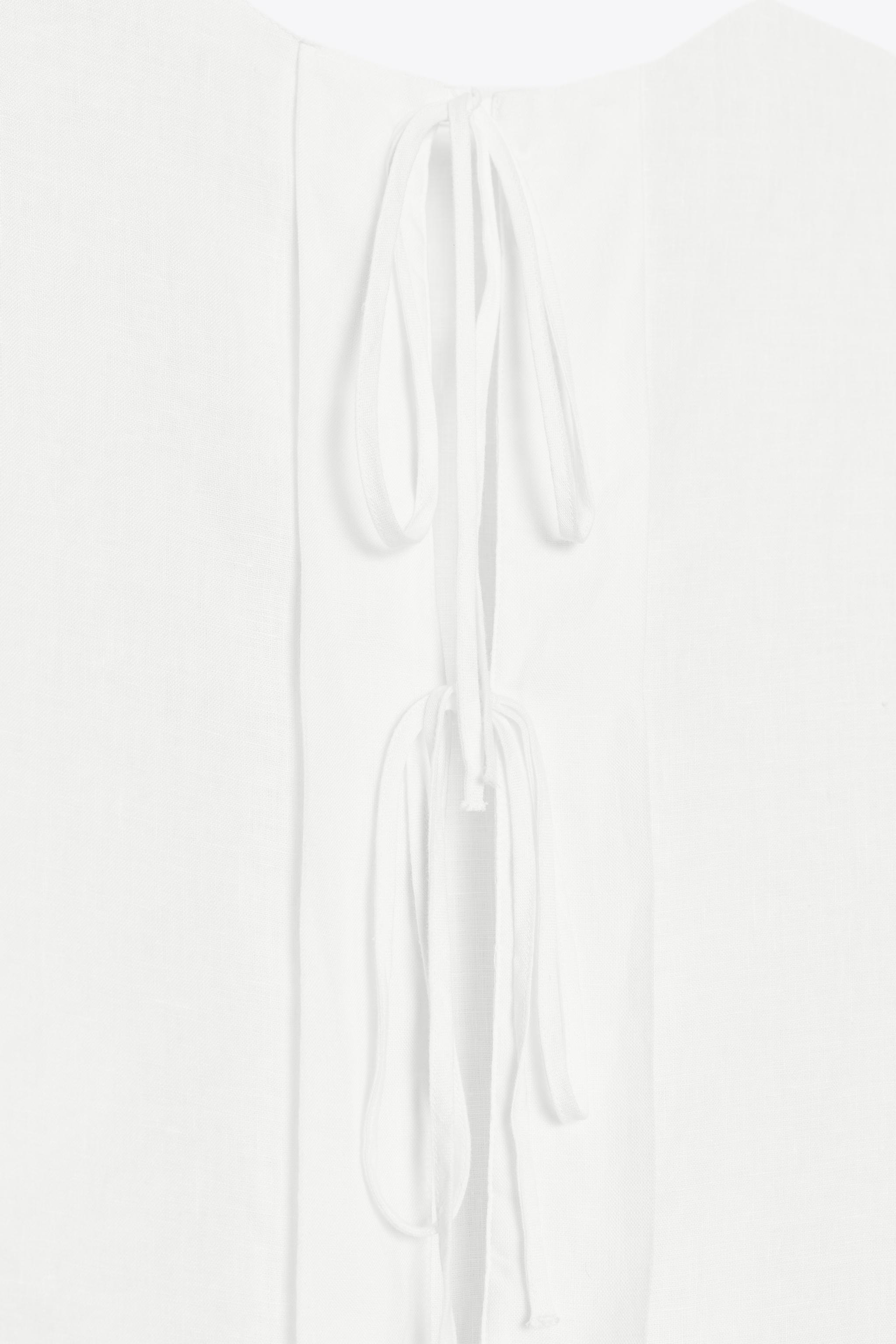 新品未使用 LINEN MEDIUM SCRUNCHIE ホワイト Thin and Stiff 51%Silk49%Linen 13mm Silk Linen Mesh Organza
