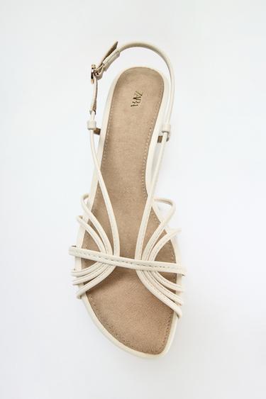 MULTI-STRAP SANDALS - Ecru White by Zara