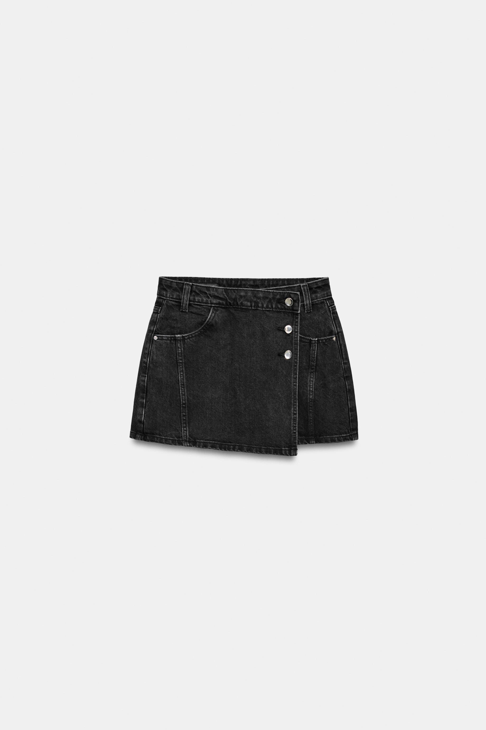 Женские юбки Zara Z1975 WRAP DENIM SKORT — фото 5