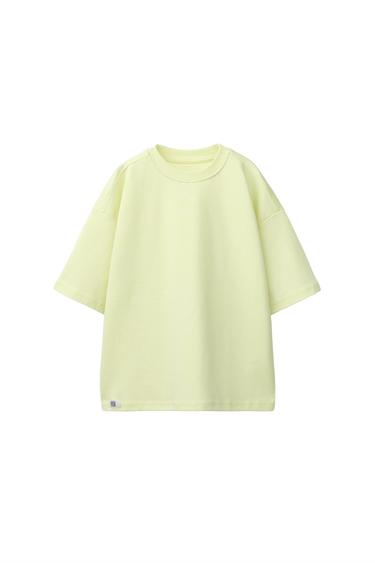 INTERLOCK PLAIN T-SHIRT — Yellow 3