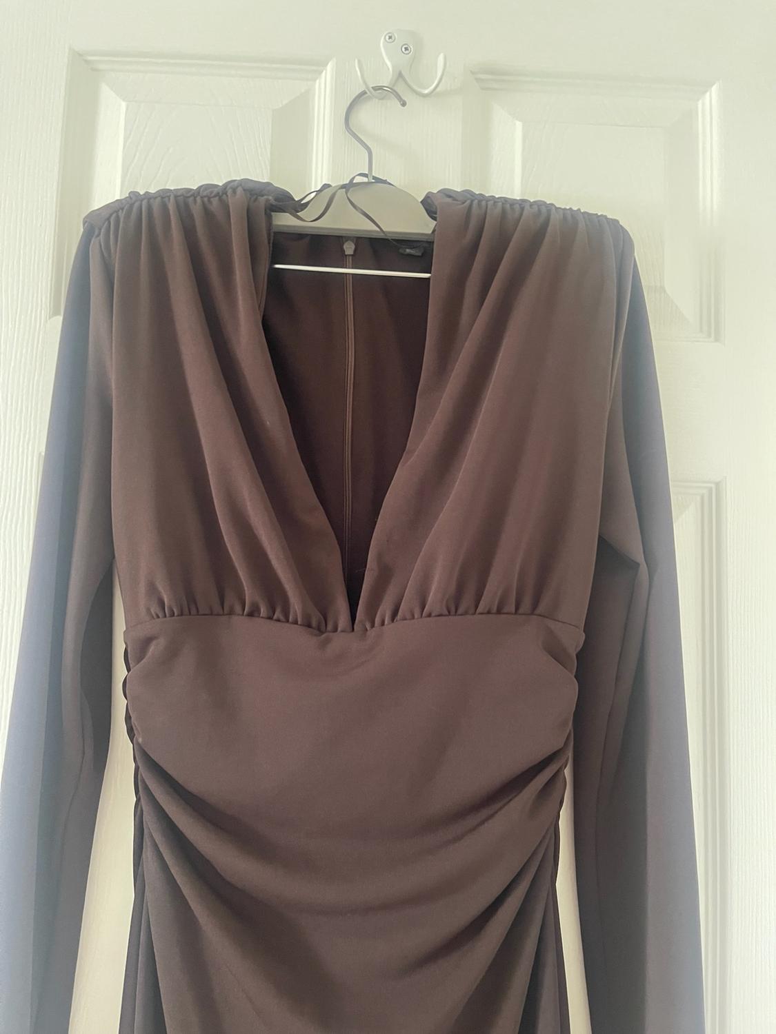 DRAPED MIDI DRESS - Image 3
