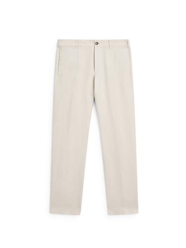 Zara Tapered fit linen trousers - Beige