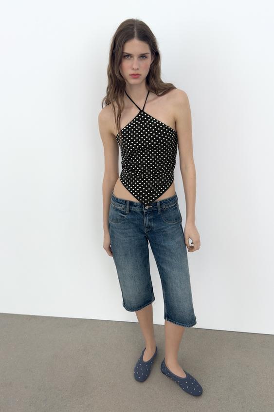 STUDDED HALTER TOP from Zara - $39.90