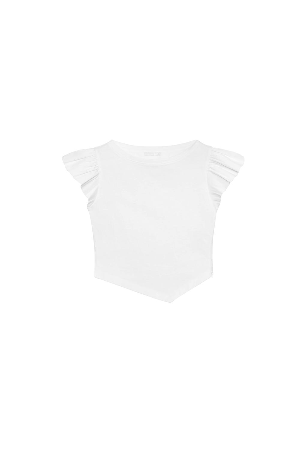SHORT SLEEVE RUFFLE TOP - image 3