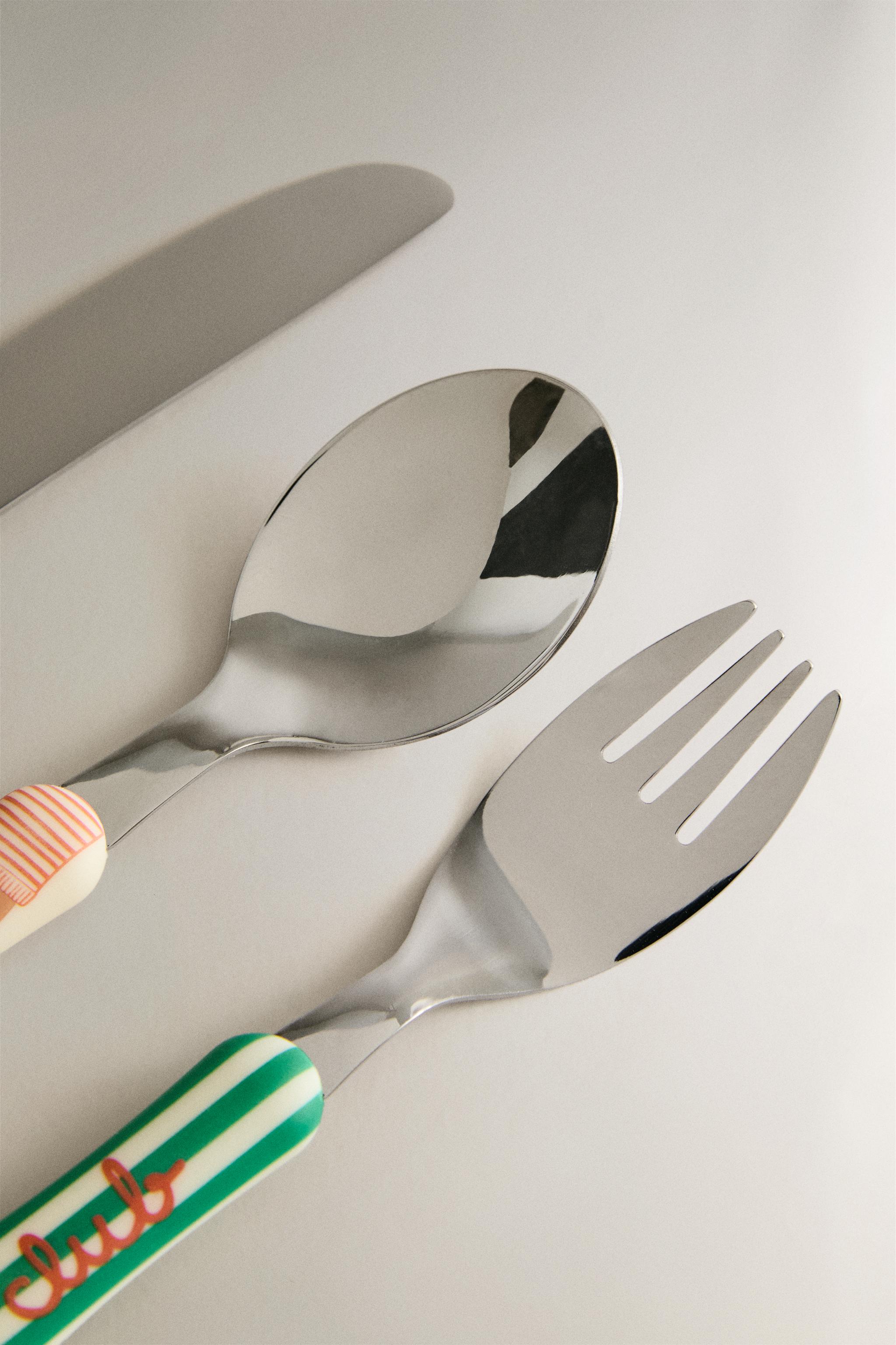 CHILDREN'S DOGGY CUTLERY SET (SET OF 3) — Multicoloured