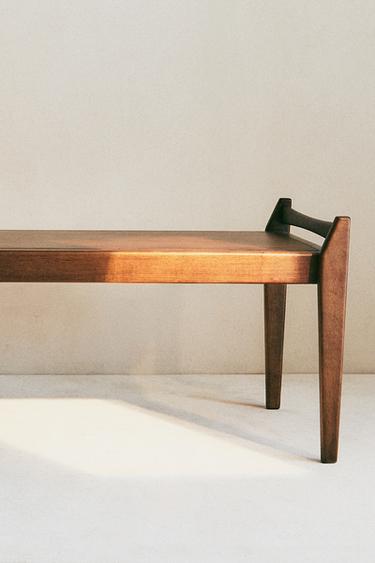BANC LONG BOIS - Marron de Zara