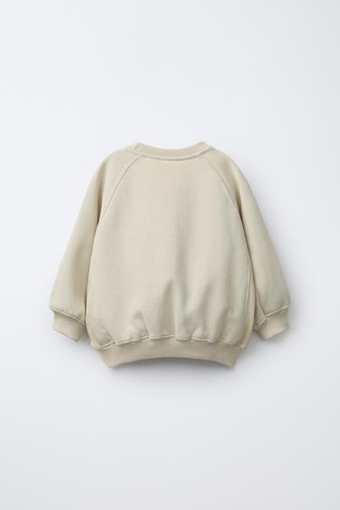 SWEAT LOGO FLOQUÉ - Verdâtre de Zara - Image 1