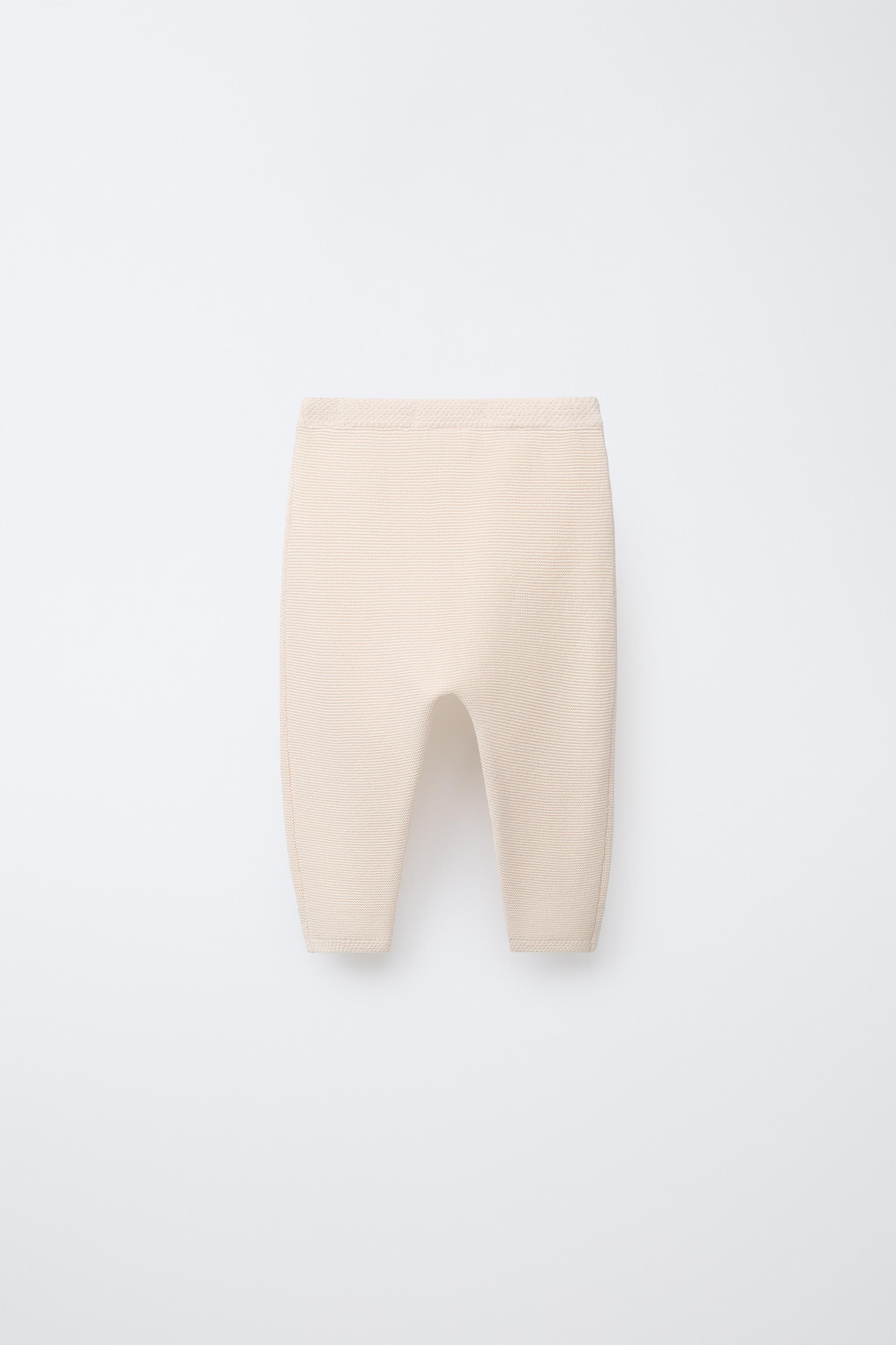 EMBROIDERED FLORAL LINKS KNIT PANTS