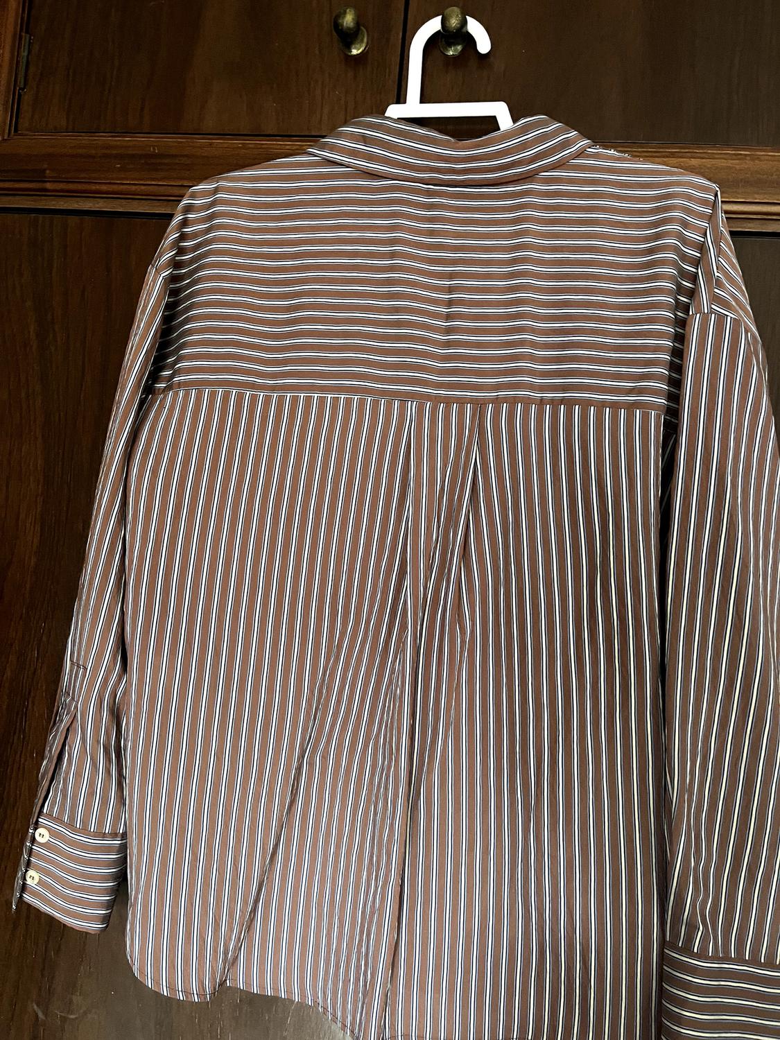 OVERSIZE STRIPED POPLIN SHIRT - Image 3