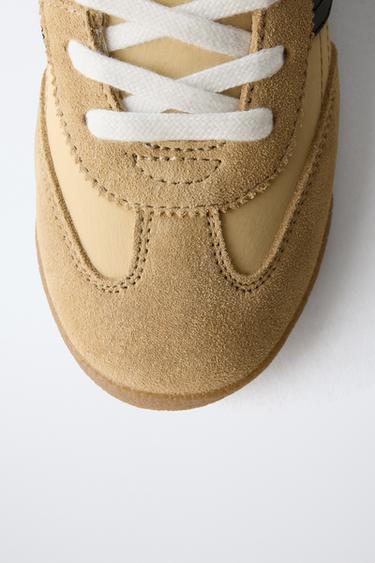 BOXING HIGH-TOP SNEAKERS - Sand Brown by Zara - Image 3