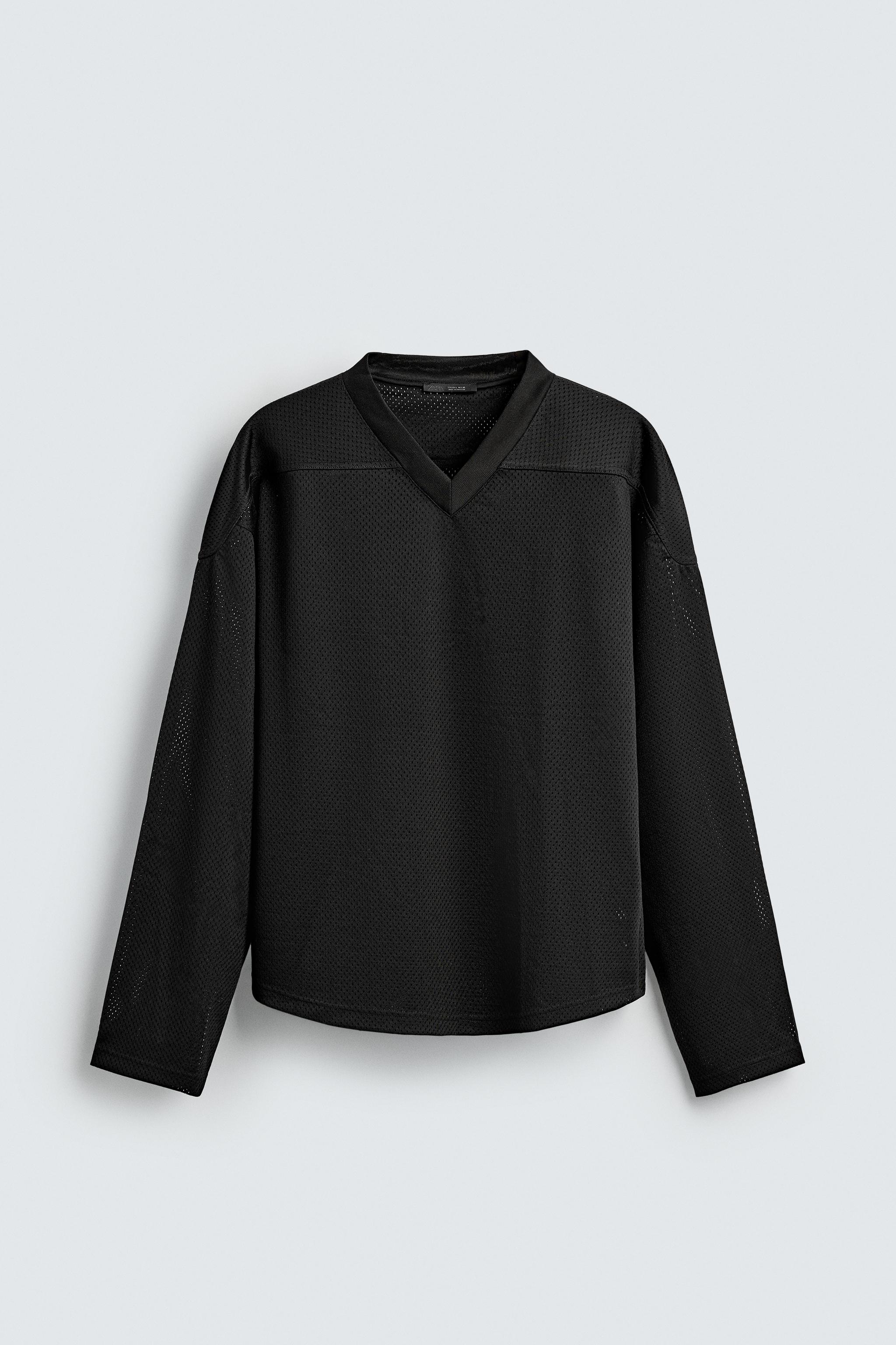 TEXTURED HOCKEY SHIRT - Black | ZARA Canada