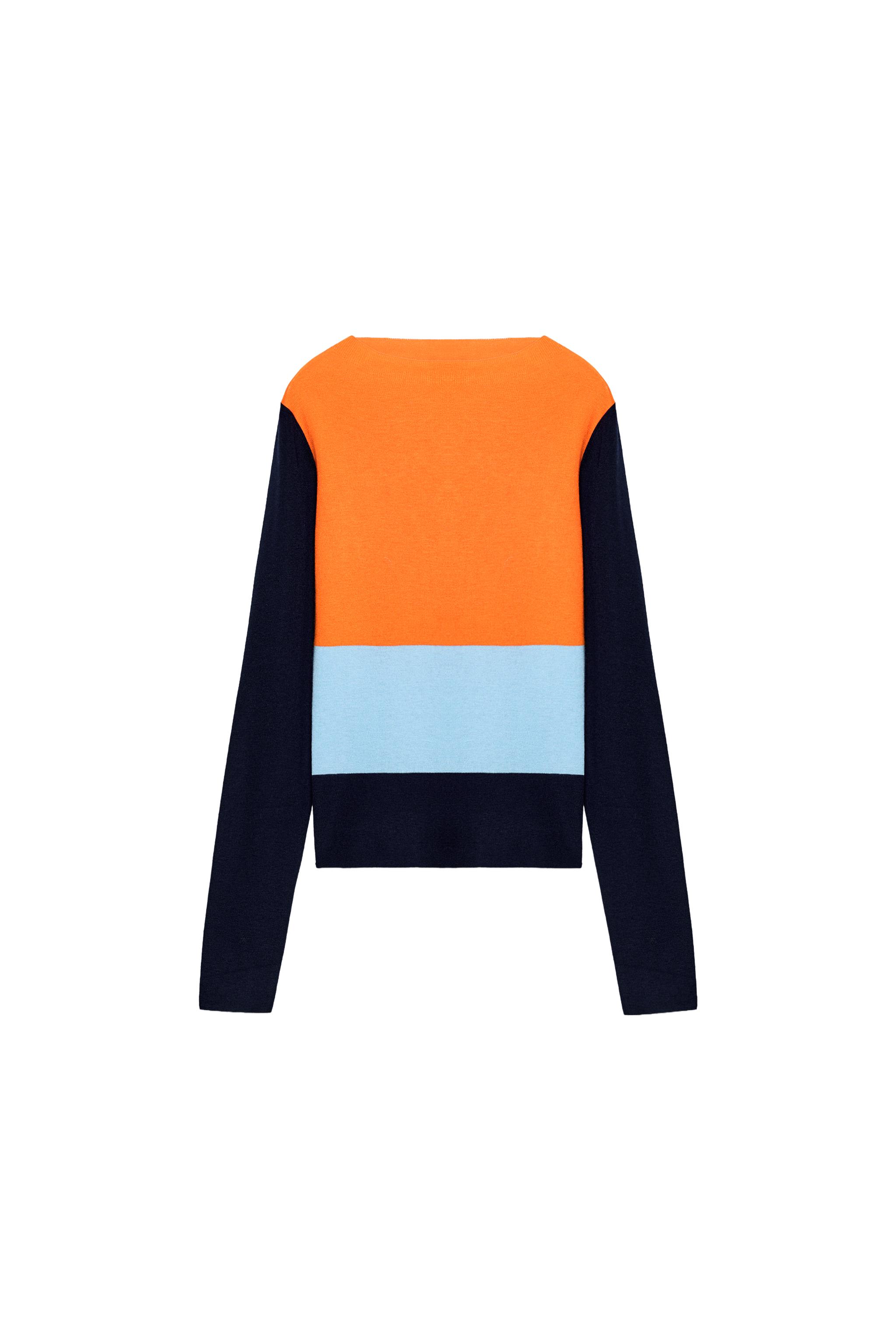 TOP PUNTO FINO COLOR BLOCK
