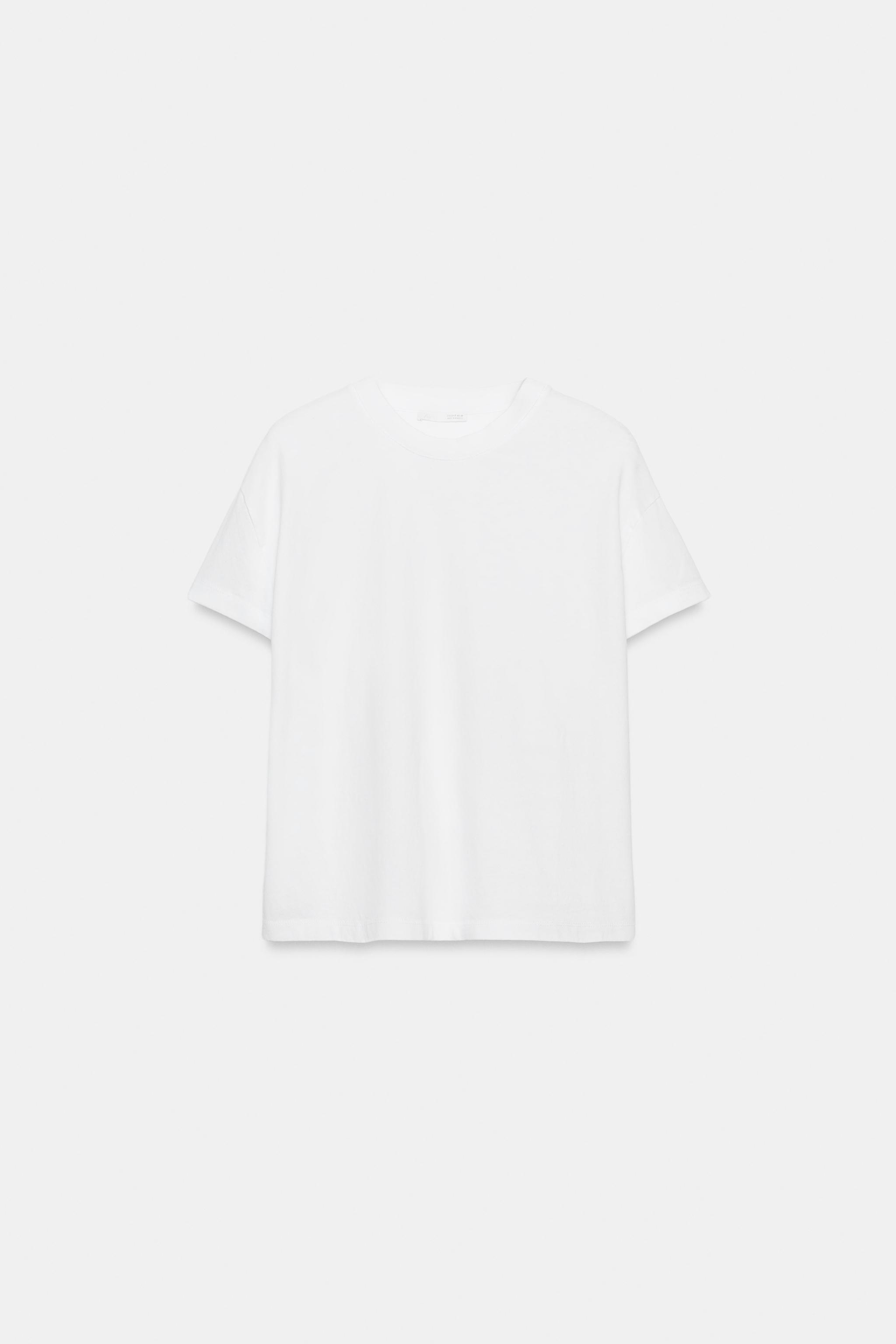 Zara KISA KOLLU T-SHIRT görsel 5