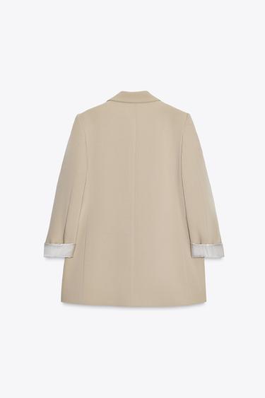 PRINTED CUFF BLAZER - camel by Zara - Image 6