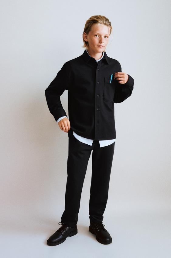 COMFORT POCKET OVERSHIRT - Black by Zara - Image 0